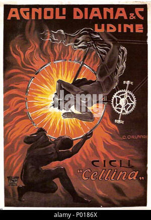 . Englisch: Plakat von Orlandi Orlando. . Im frühen 20. Jahrhundert. Orlandi Orlando 6 Orlandi Cicli Stockfoto