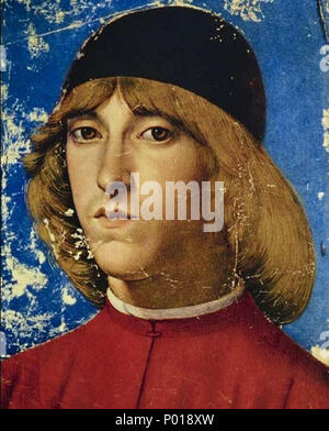 . MediciFamily: Piero, ältester Sohn von Lorenzo dem Prächtigen, genannt Piero der Unglückliche. 1488. Gherardo di Giovanni del Foren 2 501 Piero de Medici 02. Stockfoto