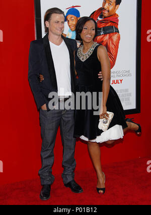 Kerry Washington und Ehemann David Moskau Ankunft in der kleine Mann Premiere am National Theatre in Los Angeles. Juli 6, 2006. WashingtonKerry MoscowDavid 17 Veranstaltung in Hollywood Leben - Kalifornien, Red Carpet Event, USA, Filmindustrie, Prominente, Fotografie, Bestof, Kunst, Kultur und Unterhaltung, prominente Mode, Besten, Hollywood Leben, Event in Hollywood Leben - Kalifornien, Roter Teppich und backstage, Musik Prominente, Topix, Paar, Familie (Mann und Frau) und Kids - Kinder, Brüder und Schwestern anfrage tsuni@Gamma-USA.com, Kredit Tsuni/USA, 2006 bis 2009 Stockfoto