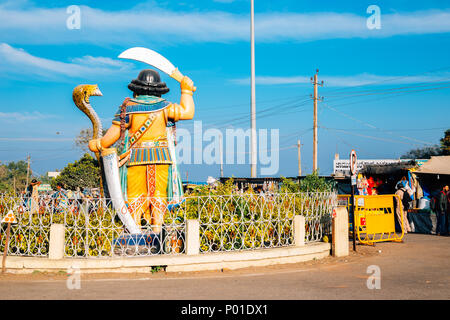 Mysore, Indien - 30. Dezember 2017: Sri Chamundeshwari Tempel Stockfoto