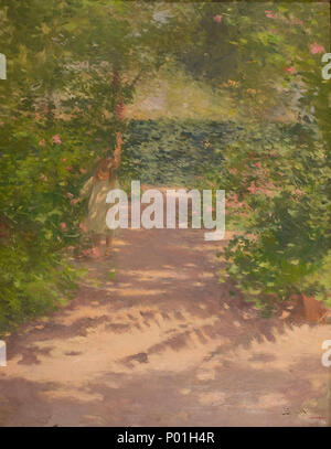 . Deutsch: Paisatge amb Figura. Deutsch: Paisatge amb Figura. (1904 c) 3 Paisatge amb Figura - Joan brull ich Vinyoles (1863-1912) Stockfoto