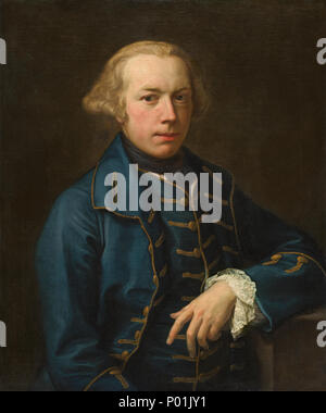 Pompeo Batoni (Italienisch, 1708-1787), Portrait eines Gentleman, C. 1762, Öl auf Leinwand, Geschenk des Joseph F. McCrindle 18 Bildnis eines Herrn eine 13838 Stockfoto