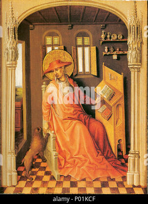 . Français: Saint Jérôme dans son Cabinet d'étude. ca. 1435 20 - Saint Jerome-in-seinem-Studie-910 Stockfoto