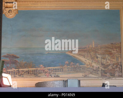 . Englisch: Fresko von der Stadt Menton, im Bahnhof von Paris - Gare de Lyon. Verschiedene Fresken zeigen die wichtigsten Städte mit dem Zug von dieser Station Français: Fresque de Menton, Gare de Lyon à Paris verbunden. Une Série de fresques représente les différentes Villes du Sud-est desservies par la Gare. 15. Mai 2010. Jean-Baptiste Olive (1848-1936) Alternative Namen Jean-Baptiste Joseph Oliven; Jean Baptiste Joseph Olivenöl Beschreibung Französische Maler Geburtsdatum / Tod 31. Juli 1848 1936 Ort der Geburt / Todes Marseille Paris arbeiten Ort Marseille, Paris Authority control: Q 3164327 VIAF:? 56 Stockfoto