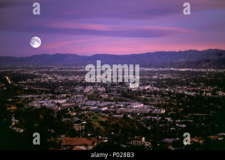 1992 historische ÜBER UNIVERSAL CITY SAN FERNANDO VALLEY Kalifornien USA Stockfoto