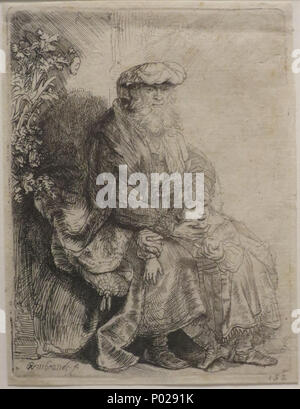 . Englisch: Abraham streicheln Isaac, Radierung von Rembrandt, C. 1637, Honolulu Museum für Kunst Beitritt 10596. ca. 1637. Rembrandt (1606 - 1669) Alternative Namen Rembrandt van Rijn, Geburt Name: Rembrandt Harmenszoon van Rijn, Rembrandt Harmensz. van Rijn Beschreibung niederländische Maler, Grafiker und Zeichner Geburtsdatum / Tod 15. Juli 1606 vom 4. Oktober 1669 Ort der Geburt / Tod Leiden Amsterdam arbeiten Zeitraum zwischen ca. 1625 und ca. 1669 Arbeitsort Leiden (1620-1624), Amsterdam (1624-1625), Leiden (1625-1633), Amsterdam (1631-1669) Kontrolle: Q5598 VIAF:? 64013650 I Stockfoto