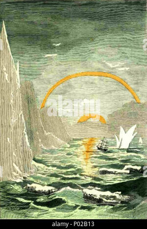 . Englisch: Eine Illustration von Jules Vernes Roman "Reisen und Abenteuer des Kapitän Hatteras', Teil I: "Die Englisch an der Noth Pole" Gezeichnet von Édouard Riou und/oder Henri de Montaut. Polski: Ilustracja powieści Juliusza Verne 'a' i Podróże Hatterasa przygody kapitana", części I: "anglicy na Północnym Biegunie" autorstwa Édouarda Riou i/lub Henri de Montauta. Français: Jules Verne: "Voyages et Aventures du Capitaine Hatteras - Les Anglais au Pôle Nord', Édouard Riou et Henri de Montaut. Diese Datei wurde hochgeladen mit Commonist. . 26. November 1866. Édouard Riou (1833-1900) Alternati Stockfoto