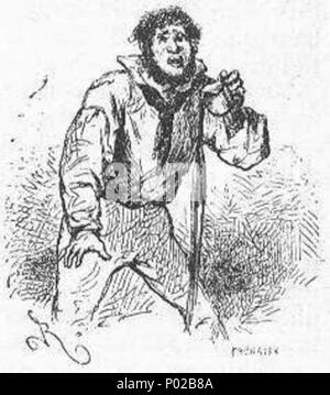 . Englisch: Eine Illustration von Jules Vernes Roman "Reisen und Abenteuer des Kapitän Hatteras', Teil II: "Der Bereich der Ice' gezeichnet von Édouard Riou und/oder Henri de Montaut. Polski: Ilustracja powieści Juliusza Verne 'a' i Podróże przygody kapitana części Hatterasa", II: "Pustynia lodowa" autorstwa Édouarda Riou i/lub Henri de Montauta. Français: Jules Verne: "Voyages et Aventures du Capitaine Hatteras - Le Désert de glace", Édouard Riou et Henri de Montaut. Diese Datei wurde hochgeladen mit Commonist. . 26. November 1866. Édouard Riou (1833-1900) Alternative Namen Edouard Riou Beschreibungen Stockfoto