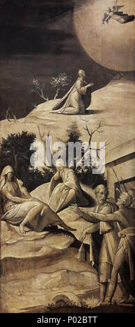 . Die Todesangst im Garten Gethsemane. erste Hälfte des 16. Jahrhunderts 15 Weerdt Todesangst im Garten Stockfoto