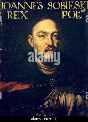 . Englisch: Porträt von Johann III. Sobieski. Italiano: Ritratto di Giovanni III Sobieski. Polski: Portret Jana III Sobieskiego. . 1670 s 17 Giovanni III Sobieski Stockfoto