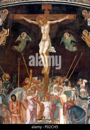 . Passion Christi, Kreuzigung. Von 1365 bis 1368 356 Andrea Bonaiuto di. Santa Maria Novella 1366-7 fresco 0009 Stockfoto