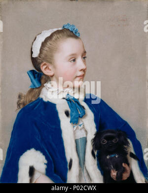 18 Jean-Étienne Liotard (Schweizer - Maria Frederike van Reede-Athlone an Sieben) - Google Kunst Projekt Stockfoto