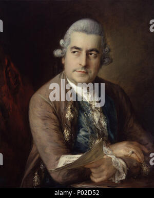 . Portrait von Johann Christian Bach (1735-1782). Johann Christian Bach. 1776 18 Johann Christian Bach von Thomas Gainsborough Stockfoto