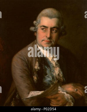 . Portrait von Johann Christian Bach (1735-1782). 1776 18 Johann Christian Bach Stockfoto