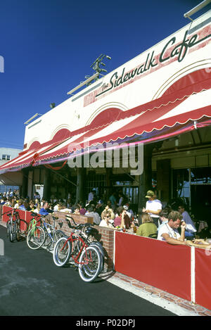 1992 historische SIDEWALK CAFE VENEDIG VENICE BEACH LOS ANGELES Kalifornien USA Stockfoto