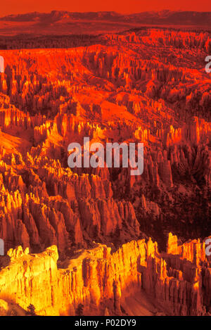 1992 historische HOODOOS MONOLITHEN stille Stadt Bryce Canyon National Park, Utah USA Stockfoto