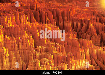 1992 historische HOODOOS MONOLITHEN stille Stadt Bryce Canyon National Park, Utah USA Stockfoto