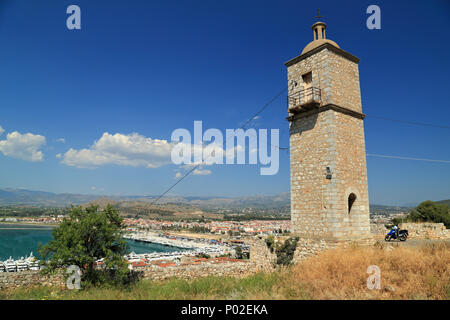 Acronauplia Clock Tower, Nafplio Stockfoto