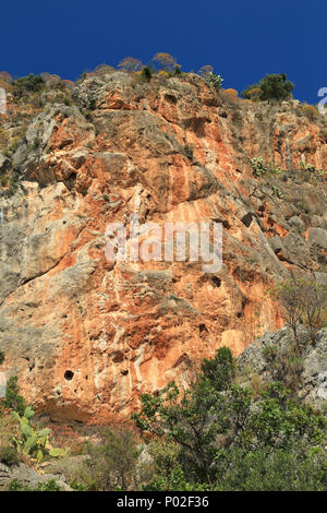 Cliff Coast Mountains, Griechenland Stockfoto