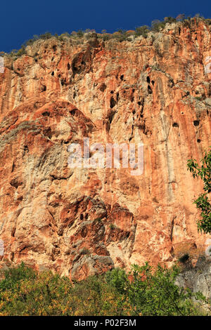 Cliff Coast Mountains, Griechenland Stockfoto