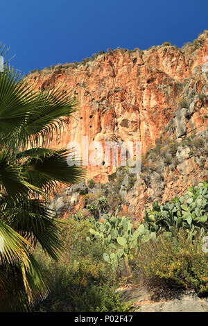 Cliff Coast Mountains, Griechenland Stockfoto