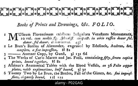 . Englisch: Fleuron aus Buch: ein Katalog der ein weiter Teil des Bestands des T. Osborne,... Vol. III D, für das Jahr 1766. ... Die verkaufen werden jeden Tag ... zum ersten Januar 1767. ... Dass die Bibliotheken der folgenden Herren. ... Dr. James Sherrard, und sein Bruder... Hon. Adm. Lestock, ... Wm. Eyre,... Das Hon Gen. Murray. Herr Stadtrat Dickenson, ... Pfr. Herr Bryan,... Dr. Mönch... Samuel Berkley, ... als auch die Rev. Herr Edel,... 29 ein Katalog der ein weiter Teil des Bestands des T Fleuron T 150808-1 Stockfoto