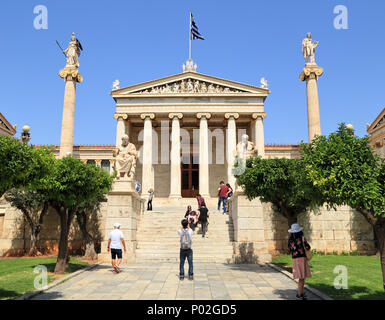 Akademie von Athen Stockfoto