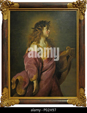 . . 1644. Garitan 372 Apollon Mieter sa Leier Adam Camerarius 2780 Stockfoto