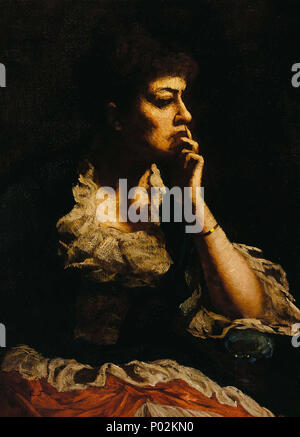 . Portrait von Frau Eastman Johnson. ca. 1888 19 Porträt von Frau Eastman Johnson 1972.169 1 a Stockfoto