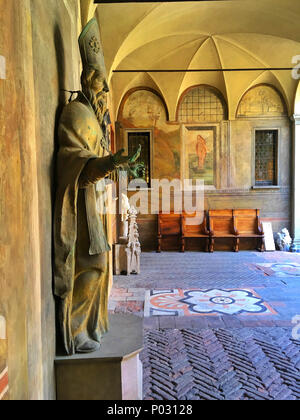 Mailand, Italien - 7 Mai, 2018: Das Museo Vigna Di Leonardo in Mailand, über die Straße vom Letzten Abendmahl, hat Leonardo da Vincis Weinberge restauriert und Stockfoto