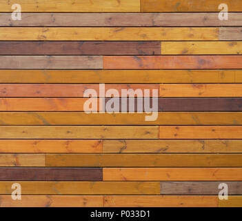 Farbige Holzplanken Hintergrund oder Textur Stockfoto