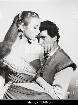 Original Film Titel: Der goldene Klinge. Englischer Titel: das goldene Blatt. Film Regie: NATHAN JURAN. Jahr: 1953. Stars: ROCK HUDSON; PIPER LAURIE. Quelle: UNIVERSAL PICTURES/JONES, RAY/Album Stockfoto