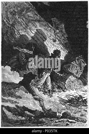 10 "Die geheimnisvolle Insel" von Jules Férat017 Stockfoto