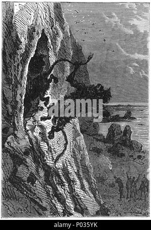 10 "Die geheimnisvolle Insel" von Jules Férat068 Stockfoto