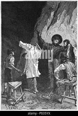 11 "Die geheimnisvolle Insel" von Jules Férat073 Stockfoto