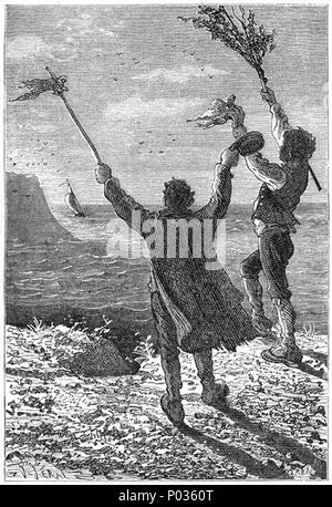 11 "Die geheimnisvolle Insel" von Jules Férat087 Stockfoto