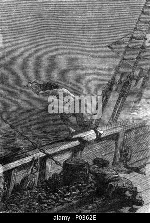 11 "Die geheimnisvolle Insel" von Jules Férat 111 Stockfoto
