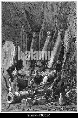 11 "Die geheimnisvolle Insel" von Jules Férat 118 Stockfoto