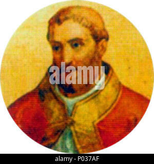 . Englisch: Porträts von en: Papst Bonifatius VI. in der en: Basilika St. Paul vor den Mauern Rom Italiano: Ritratto di: Papa Bonifacio VI nella: Basilica di San Paolo fuori La Mura, Roma. 9. Jahrhundert. Unbekannt 14 112 - Bonifatius VI. Stockfoto