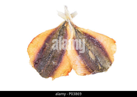 Zwei getrennte getrocknete Fische Stöcker Stockfoto