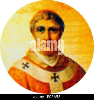 . Englisch: Porträts von en: Papst Urban VI. im en: Basilika St. Paul vor den Mauern Rom Italiano: Ritratto di: Papa Urbano VI nella: Basilica di San Paolo fuori La Mura, Roma. 19. Unbekannt 21 202 - Urban VI. Stockfoto