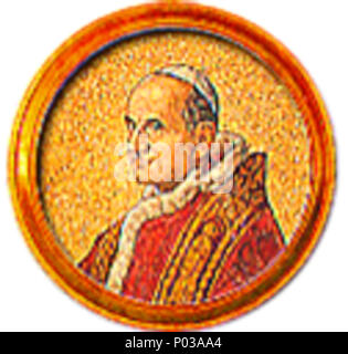 . Englisch: Porträts von en: Papst Paul VI. in der en: Basilika St. Paul vor den Mauern Rom Italiano: Ritratto di: Papa Paolo VI nella: Basilica di San Paolo fuori le Mura, Rom 22 262 - Paolo VI. Stockfoto