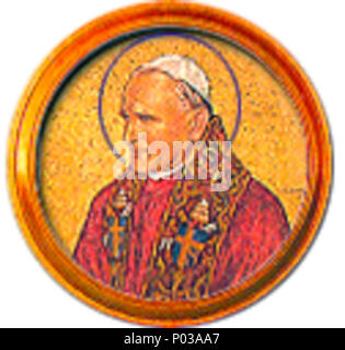 . Englisch: Porträts von en: Papst Johannes Paul II. in der en: Basilika St. Paul vor den Mauern Rom Italiano: Ritratto di: Papa Giovanni Paolo II nella: Basilica di San Paolo fuori le Mura, Rom 22 264 - Johannes Paul II. Stockfoto