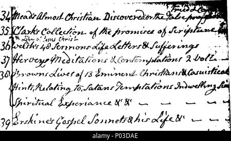 . Englisch: Fleuron aus Buch: ein Katalog von zwei Bibliotheken, zusammen mit mehreren Paketen von knappen, alte und wertvolle Bücher, ... mit dem Verkauf ... im April 1793. Von Thomas Lucas, nein. 10, High-Street, Birmingham. ... 33 ein Katalog von zwei Bibliotheken, zusammen mit mehreren Paketen von knappen, alte und wertvolle Bücher, - mit dem Verkauf - im April 1793 Fleuron T 129719-10 Stockfoto