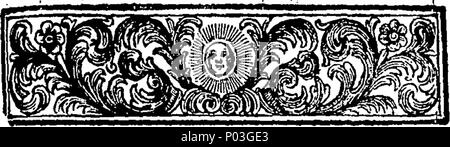 . Englisch: Fleuron aus Buch: eine Sammlung von wählen Sie Romane, ursprünglich im Kastilischen geschrieben, von Don Miguel Cervantes Saavedra, Autor der Geschichte von Don Quijote de la Mancha: Im Gebiet der kaiserlichen Stadt Toledo, im Neuen Schloss. Gemacht Deutsch von Harry Brücken, Esq; unter dem Schutz seiner Exzellenz, Herrn John, Carteret, Lord Lieutenant des Königreichs Irland. 46 eine Sammlung ausgewählter Romane Fleuron T 059477-9 Stockfoto