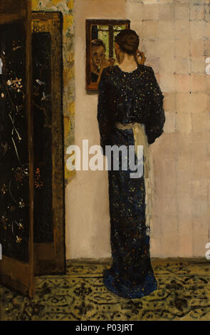 . Deutsch: Das Ohrring, 1893, George Hendrik Breitner (1857-1923). Durch Boijmans Van Beuningen Museum, Rotterdam statt. . Der Ohrring. 1893 98 den Ohrring, George Hendrik Breitner, 1893 Stockfoto