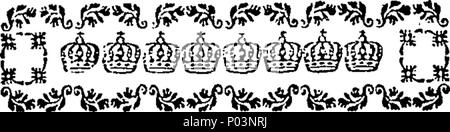 . Englisch: Fleuron aus Buch: ein vergleichender Überblick über den Zustand und die Fähigkeiten des Menschen mit der Welt der Tiere. 55 ein vergleichender Überblick über den Zustand und die Fähigkeiten des Menschen mit der Welt der Tiere. Fleuron N 002066-2 Stockfoto