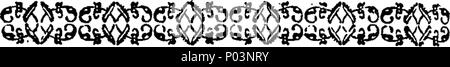 . Englisch: Fleuron aus Buch: ein vergleichender Überblick über den Zustand und die Fähigkeiten des Menschen mit der Welt der Tiere. 55 ein vergleichender Überblick über den Zustand und die Fähigkeiten des Menschen mit der Welt der Tiere. Fleuron T 138024-5 Stockfoto
