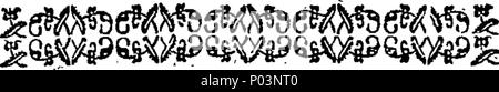 . Englisch: Fleuron aus Buch: ein vergleichender Überblick über den Zustand und die Fähigkeiten des Menschen mit der Welt der Tiere. 55 ein vergleichender Überblick über den Zustand und die Fähigkeiten des Menschen mit der Welt der Tiere. Fleuron T 138027-2 Stockfoto