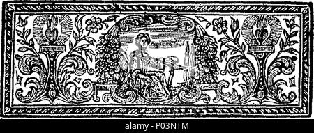 . Englisch: Fleuron aus Buch: ein Vergleich zwischen den Vorschlägen der Bank und der South-Sea Unternehmen. Darin wird gezeigt, dass die Vorschläge des Ersten viel vorteilhafter sind den Publick, als die der letzteren; wenn sie nicht solche Begriffe in die rentenverträge anbieten, wie sie von akzeptieren wird. 55 Ein Vergleich zwischen den Vorschlägen der Bank und der Firma South-Sea Fleuron T 106895-2 Stockfoto